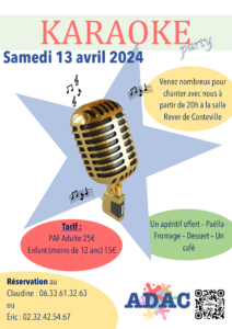 Affiche soirée Karaoké